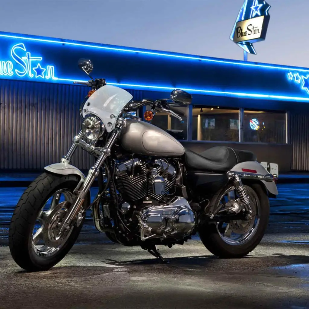Лобовое стекло для мотоцикла Sportster XL 883 39-41 мм алюминиевое моделей 1200 XL1200NS 2004 -2007