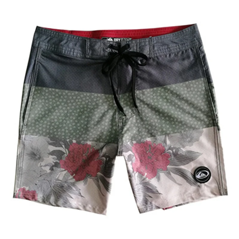 

2021 Summer Fashion Brand Quiksilver Men Beach Trunks Vacation Style Casual Quick-drying SurfSwimwear Printed Beach Board Shorts