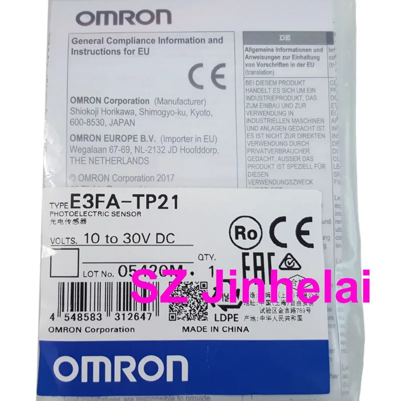 

OMRON E3FA-TP21 Authentic Original Photoelectric Switch Sensor PNP (is E3FA-TP21-D and E3FA-TP21-L)