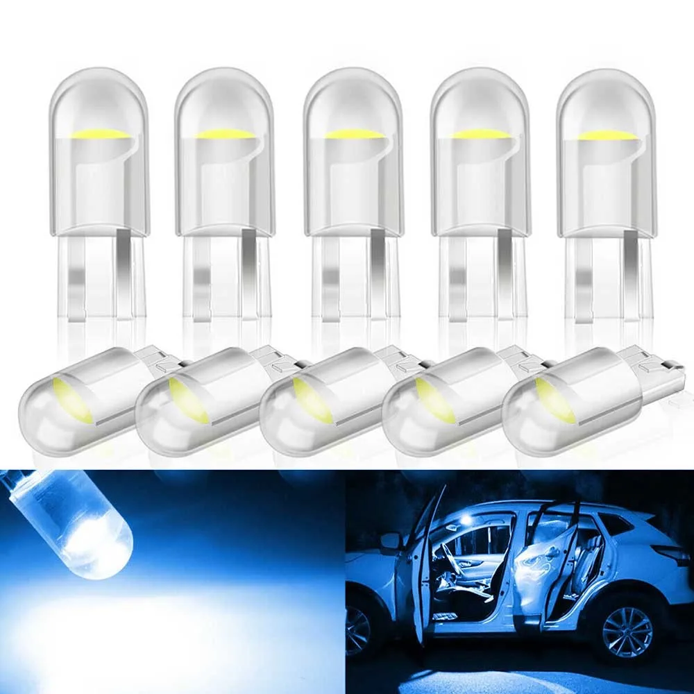 

Светодиодные лампы T10 COB W5w Xenon 0.15A 10x аксессуары, Лампы Canbus DC 12V