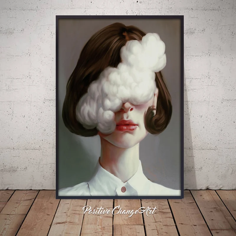 Картина на холсте для стен Женская настенная художественная картина Постер и