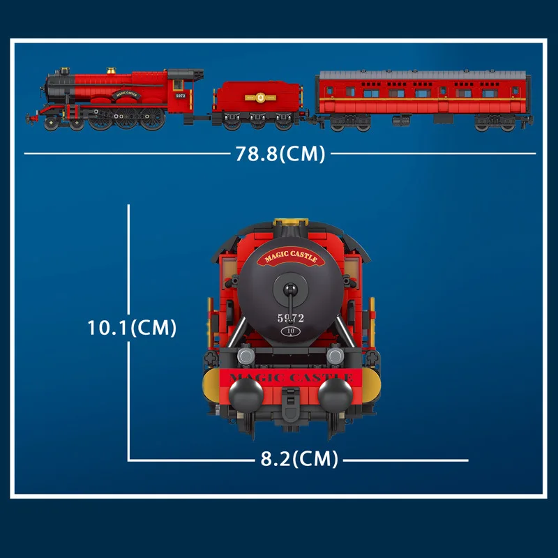 

Creator High Tech Toys Movie Series Magic Train Advanced Puzzle Model 2086PCS Building Blocks Brick Kids Gift Set