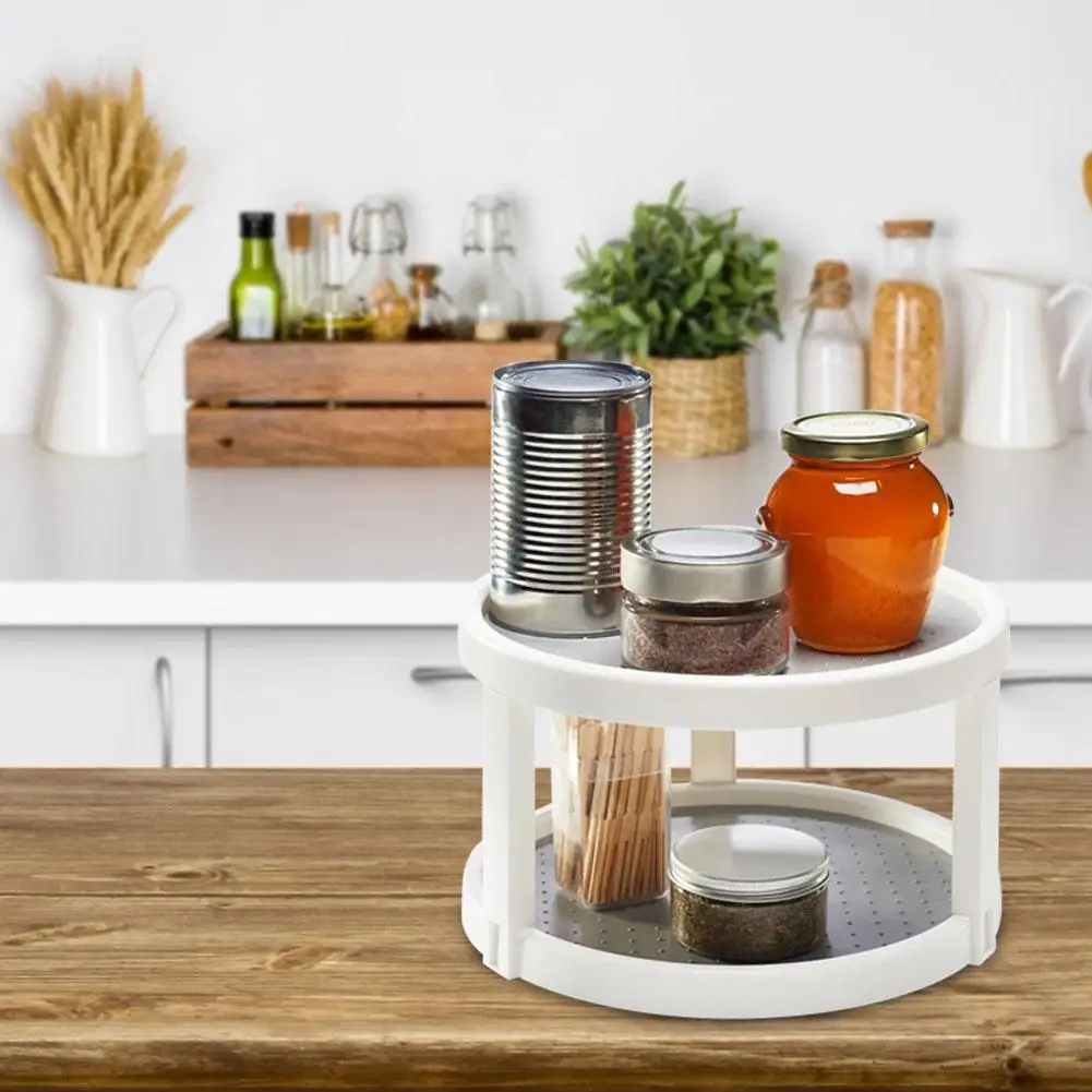 Вращающийся на 360 градусов не скользящий шкаф для кладовки Lazy Susan поворотный стол