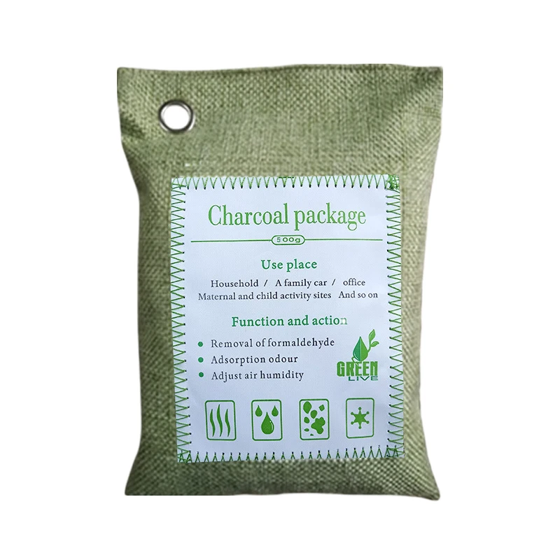 Очиститель запахов для автомобилей ванных комнат шкафы бамбуковый уголь мешок 500