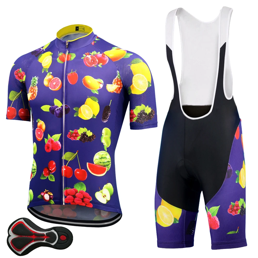 Фруктовый Комплект Джерси для велоспорта ropa ciclismo Go Pro одежда Триатлон