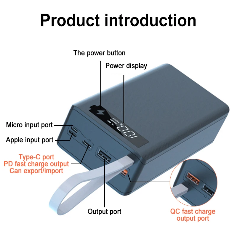 Welding Free 12x 18650 Battery Box Power Bank Case PD Fast Charge 10W Qi Wireless Power Bank Box DIY 18650 Battery Holder Cover