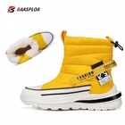 Baasploa 2022 зимние ботинки теплая хлопковая обувь нескользящие износостойкие зимние ботинки высокие удобные мужские ботинки на толстой подошве