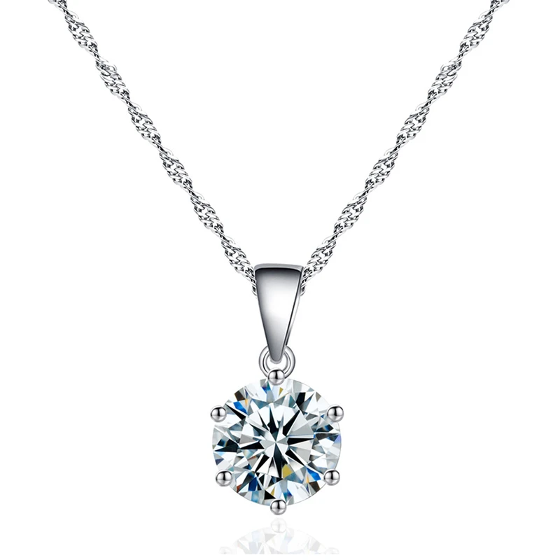 

Multi Color Female Crystal Zircon Pendant Necklace Charming Women's Clavicle Chain Fashion Jewelry Gifts Party Choker