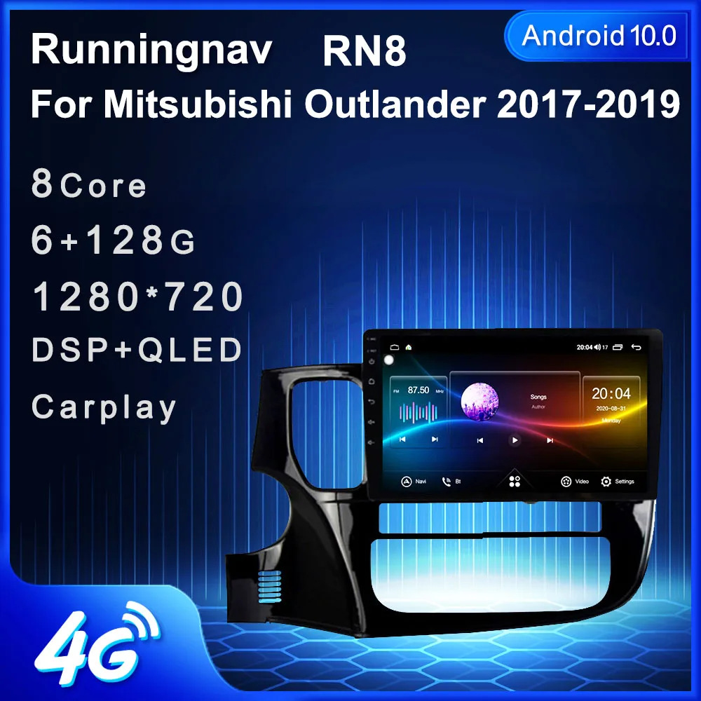 4G LTE Android 10 1 для Mitsubishi Outlander Xl 3 2017 2018 2019 2020 мультимедийный стерео автомобильный DVD