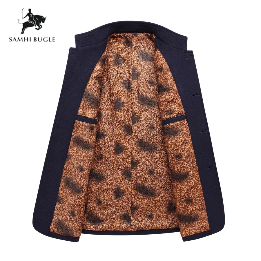 Зимний Тренч для мужчин 2020 модное длинное пальто Лидер продаж шерстяное толстая