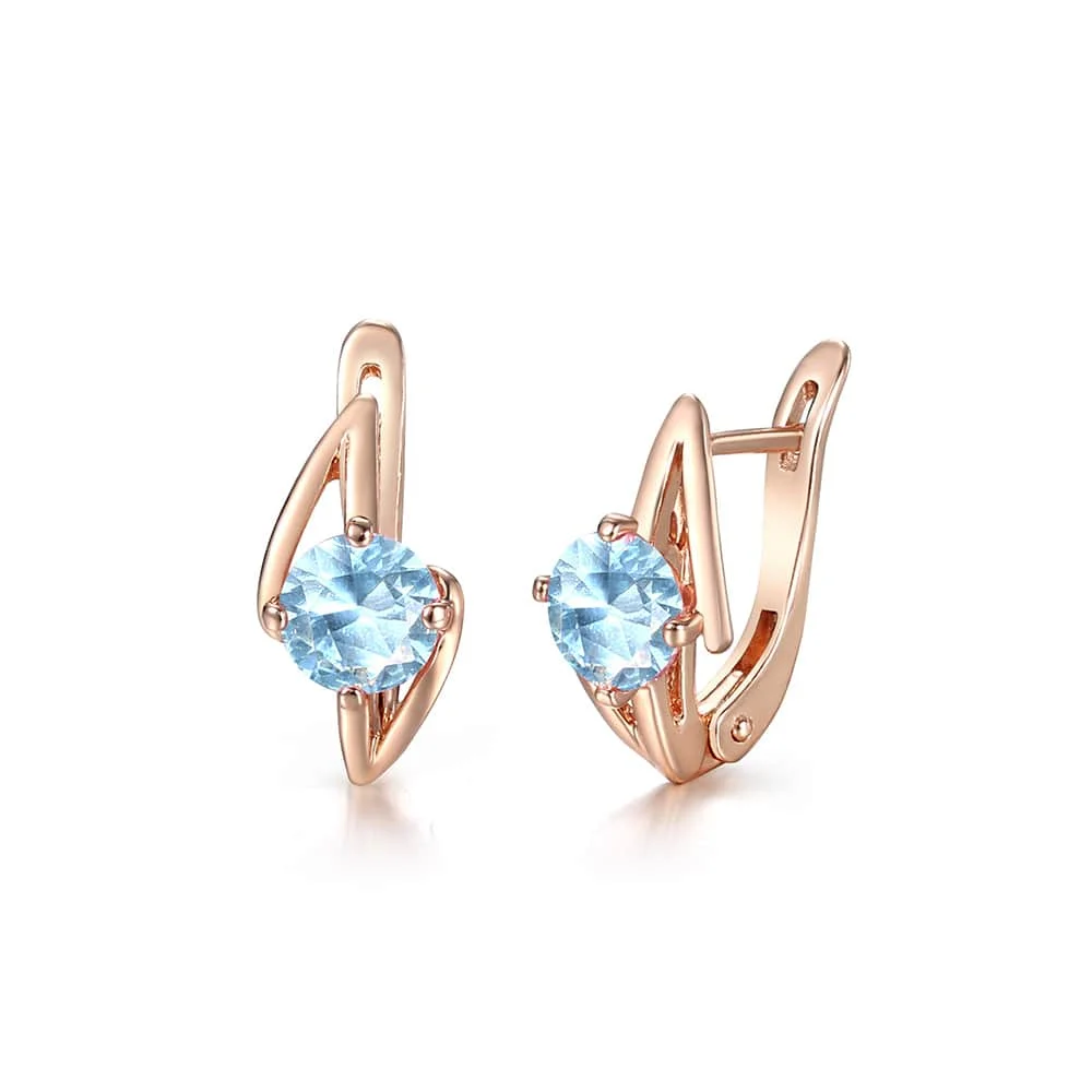 Женские серьги-гвоздики с искусственным жемчугом розовое золото 585 пробы |