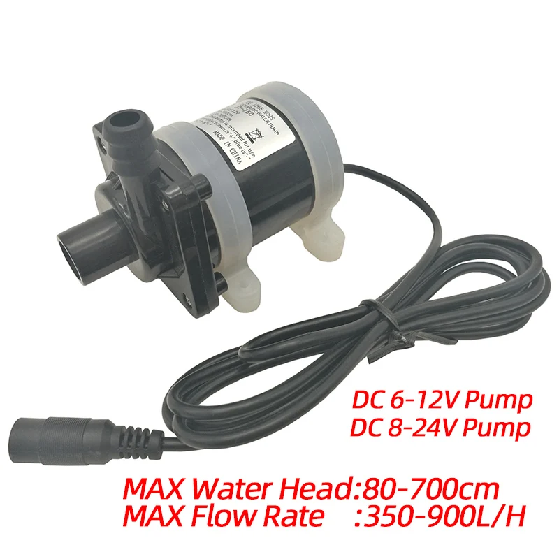 350-900L/ч 750 DC погружной циркуляционный водяной насос, микро погружной Бесщеточный Водяной насос для аквариума
