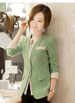 

Small suit female Spring new long-sleeved one buckle casual short coat cultivating wild Fashion sexy suit Discount promotion
