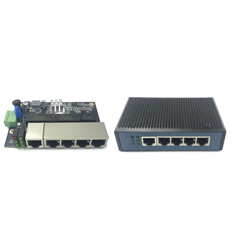 Industrial Ethernet Switch Module 5 Ports Unmanaged10/100/1000mbps  PCBA board OEM Auto-sensing Ports PCBA board OEM Motherboard