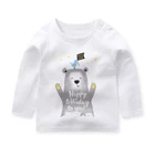 Хлопковые детские футболки, зимняя футболка для маленьких мальчиков, Детская футболка с длинным рукавом, детская одежда, топы, Рождественская рубашка