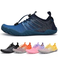 summer explosion auqa shoes lace up quick drying breathable beach swimming shoes couples gradient color surfing sneakers
