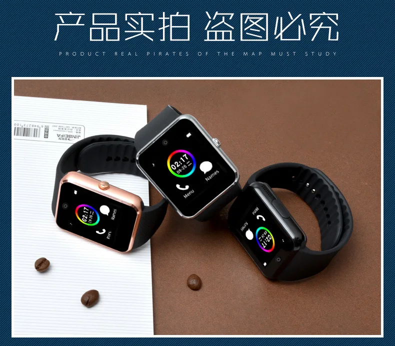 GT08 часы телефон сенсорный экран камера Bluetooth SIM карта дети мультфильм Мода Спорт Дешевые 1,5" мобильный телефон