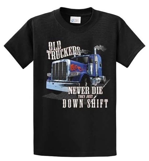 Футболки с принтом старых грузовиков для мужчин большие и высокие стандартные