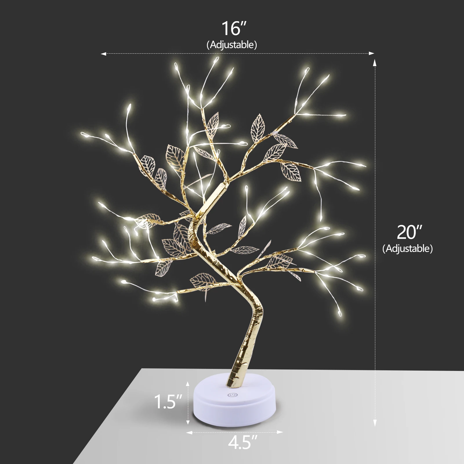 

Настольная Светодиодная лампа бонсай «сделай сам», искусственное дерево, декоративный сенсорный выключатель, праздничный аккумулятор, ист...