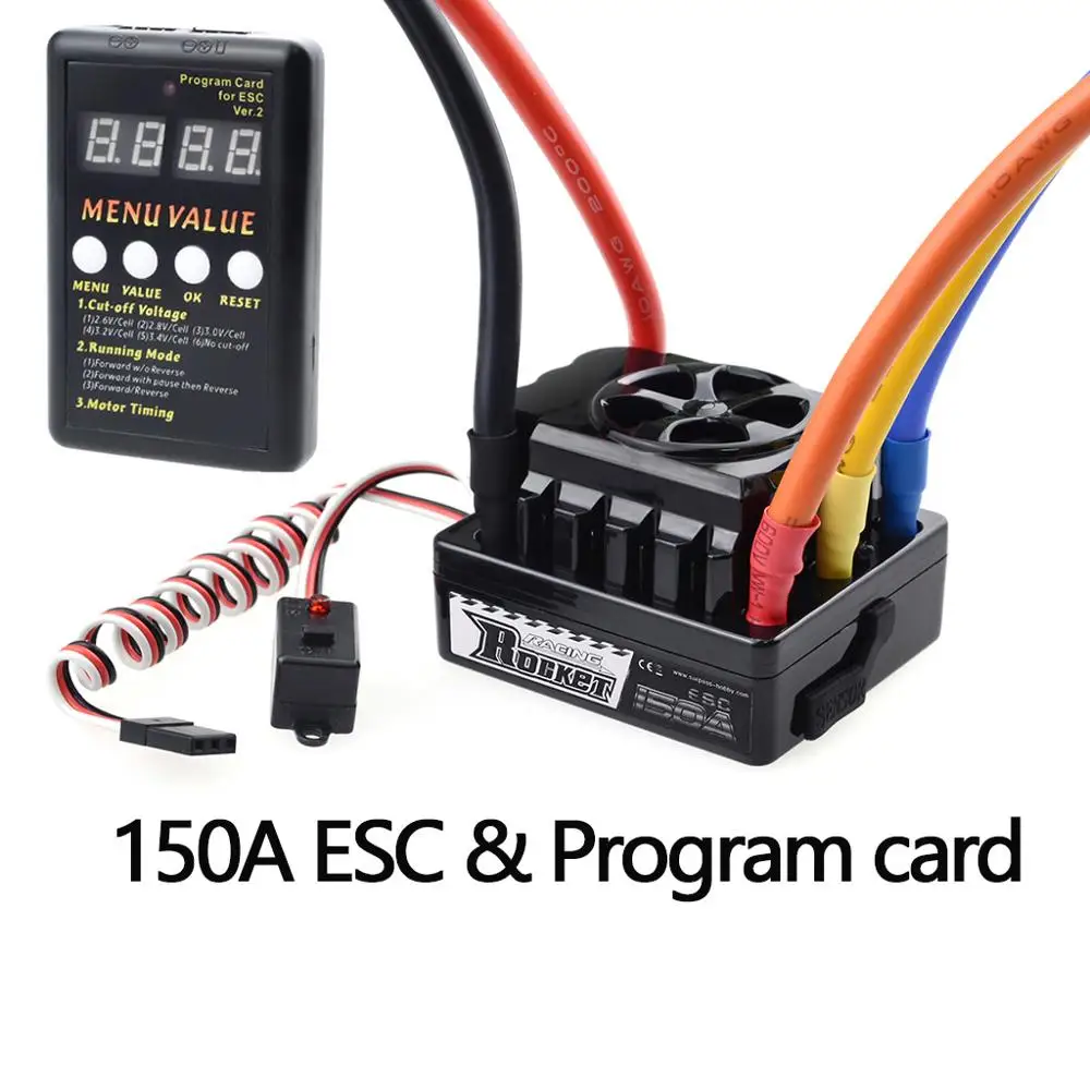 Rocket Beast 150A бесщеточный сенсорный ESC электрический регулятор скорости 6 8 4 в/3A BEC для