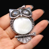 necklace pendant natural the mother of pearl shell owl shaped pendant charms for jewelry making diy necklace anklet accessory