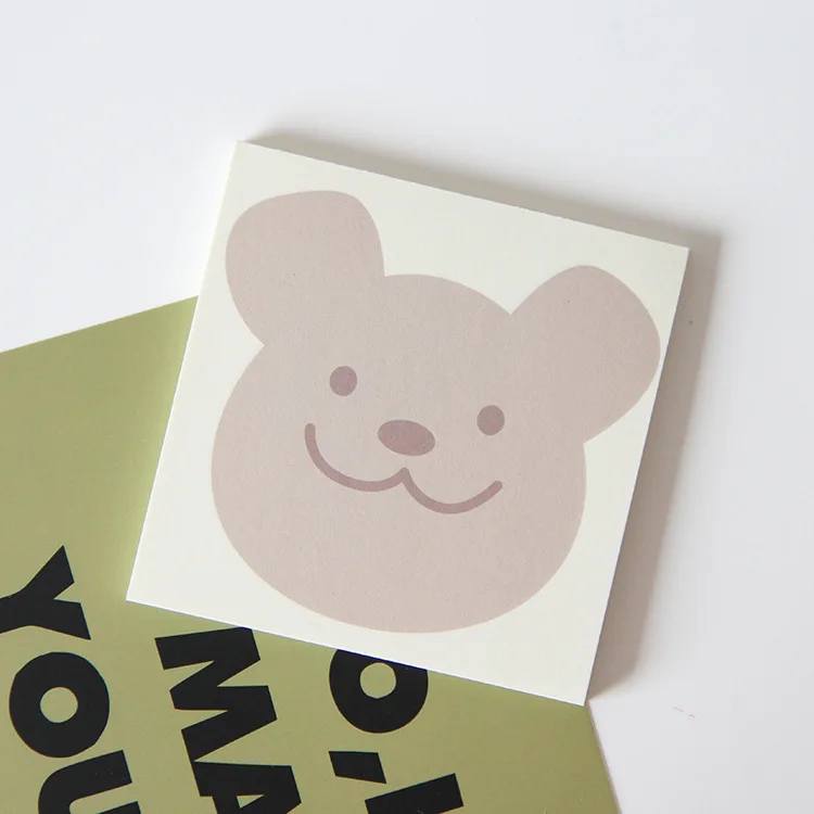 50 листов Kawaii панда, коала блокнот ежедневный DIY клейкий блокнот для заметок Escolar Papelaria школьные принадлежности милые канцелярские принадлежности - Цвет: B