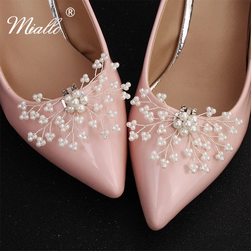 Miallo модные цветы искусственный жемчуг ручной работы женские свадебные туфли