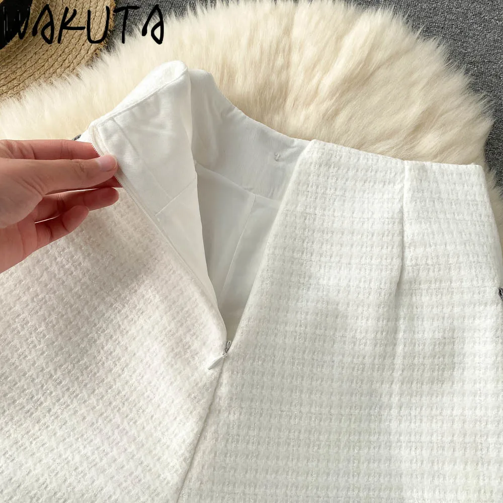 Женские шорты на пуговицах с завышенной талией и широкими штанинами | Женская