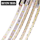 DC 12V светодиодный ленты SMD 2835 лента диод гибкая лента 60 120 240 светодиодный Водонепроницаемый светодиодный ленты светильник украшения дома белыйтеплый белый