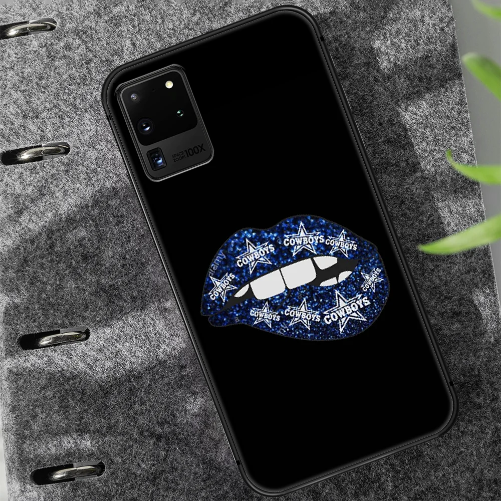 

dallas Rugby team cowboys logo Phone Case Cover Hull For Samsung Galaxy S 7 8 9 10 e 20 FE edge uitra plus Note 9 10 20 black