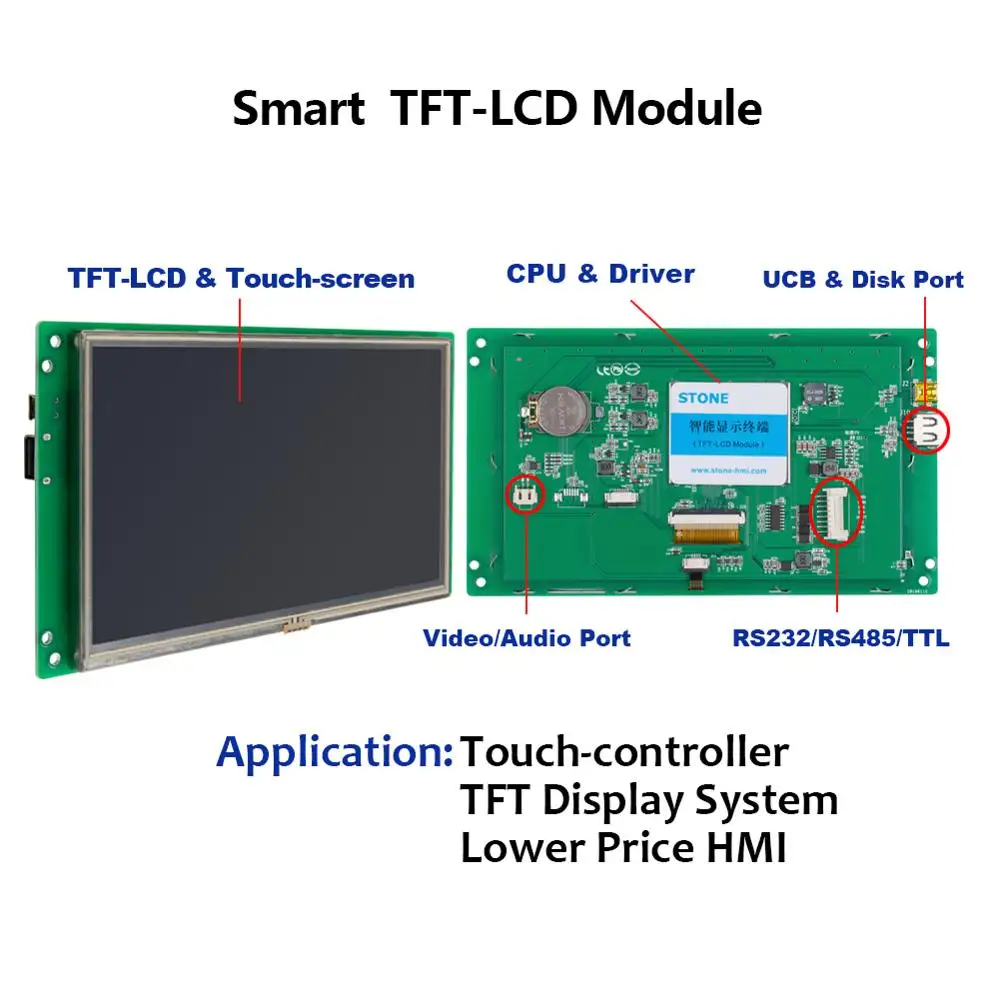 4 3 дюймовый новый продукт сенсорная панель TFT Интеллектуальный Модуль UART LCD порт