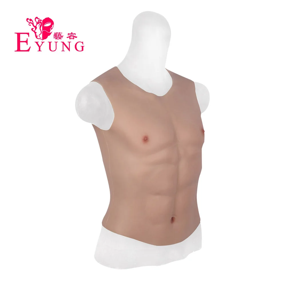 Мужской костюм для косплея Eyung имитирующий мышцы живота мужской нагрудный