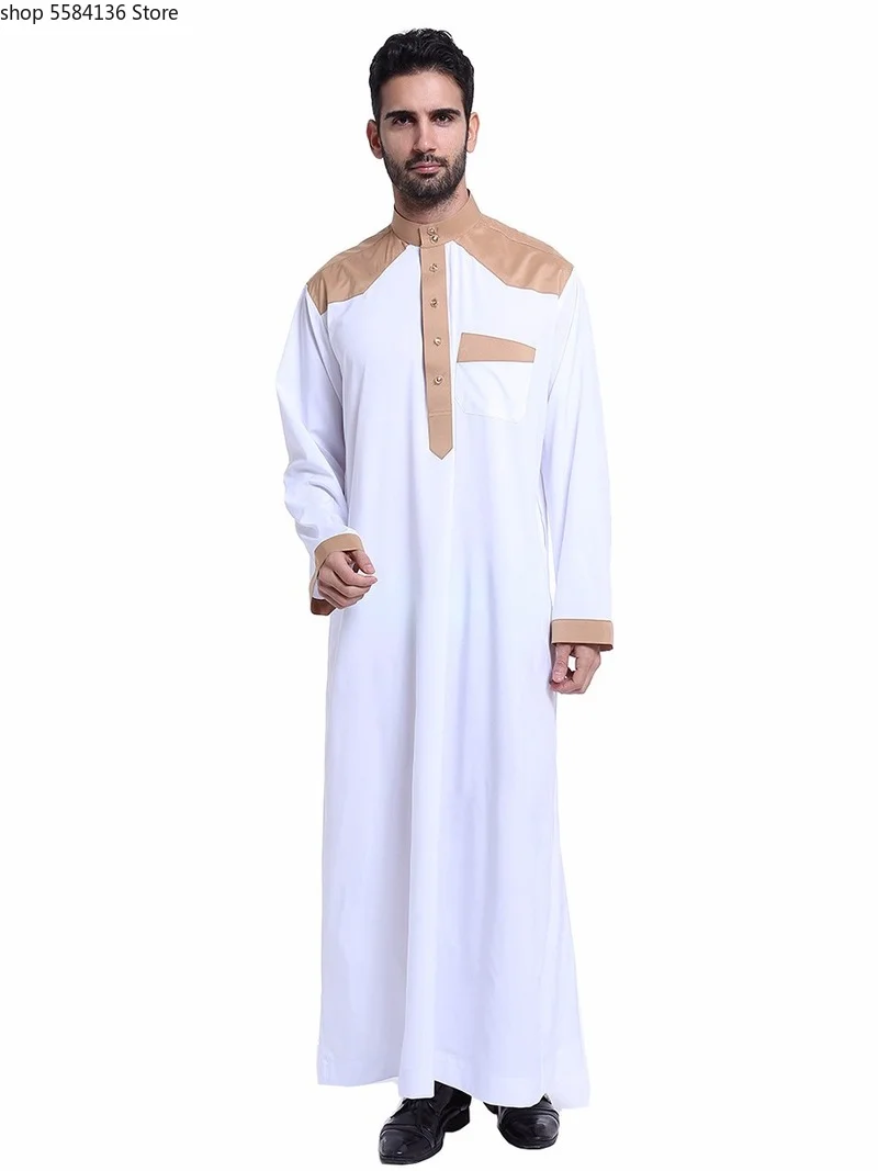 Abaya s Eid Musulman De Mode Homme Мужская мусульманское платье одежда Саудовская Аравия кафтан