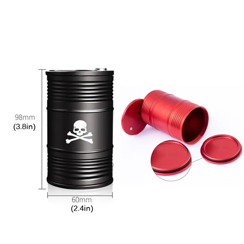 

Aluminum Alloy Car Ashtray With Rotating Lid Cigarette Cups Portable Convenient Interior Style Smokers Cup Accessories