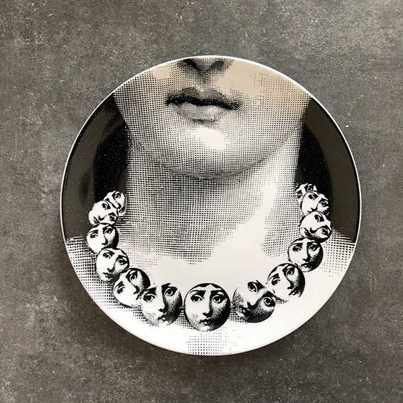 Керамическая тарелка настенная живопись блюдо художественное ремесло домашнее