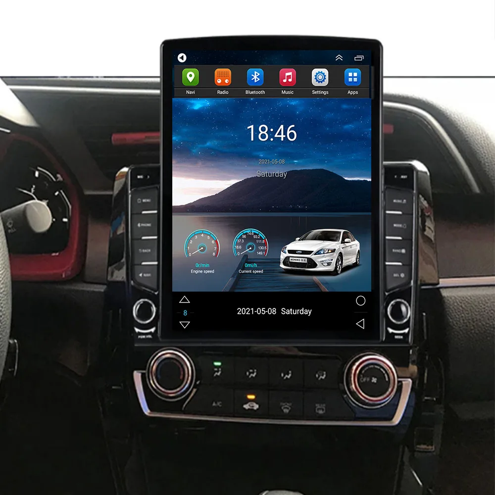 

Tesla Styler For HONDA CIVIC 11 Android Car Radio Multimedia Player GPS Navigation audio video player 2016 2017 2018 2019 - 2023
