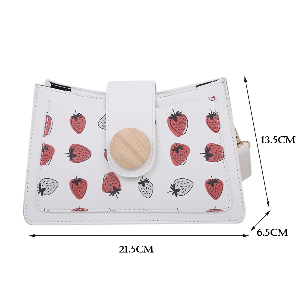 

Women Cartoon Printing Underarm Bag PU Leather Ladies Designer Fashion Shoulder Bags Casual Shopping Travel Handbag