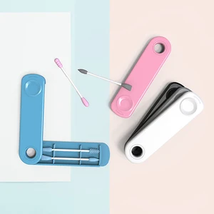 2 шт.компл. многоразовые ватные палочки, Косметические Силиконовые палочки для чистки ушей, мягкие гибкие палочки для макияжа, набор инструментов, Прямая поставка