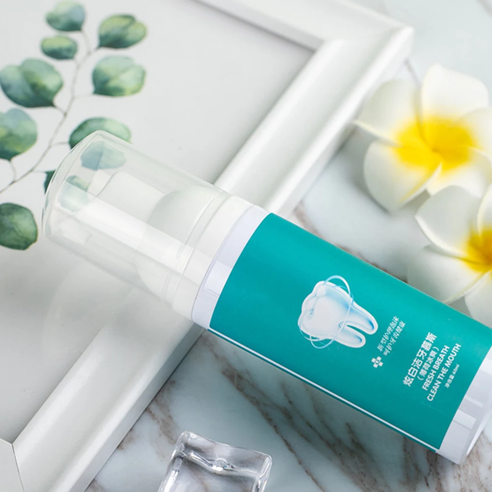 60 мл портативный дорожный Осветляющий мусс для чистки зубов зубной налет