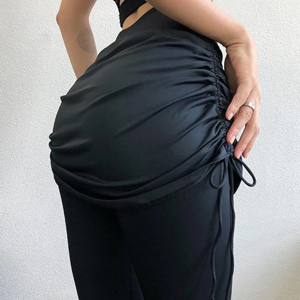 

Пикантные прочные поддельные штаны из двух частей юбка нейлоновые леггинсы для тренировок высокая эластичность для отдыха