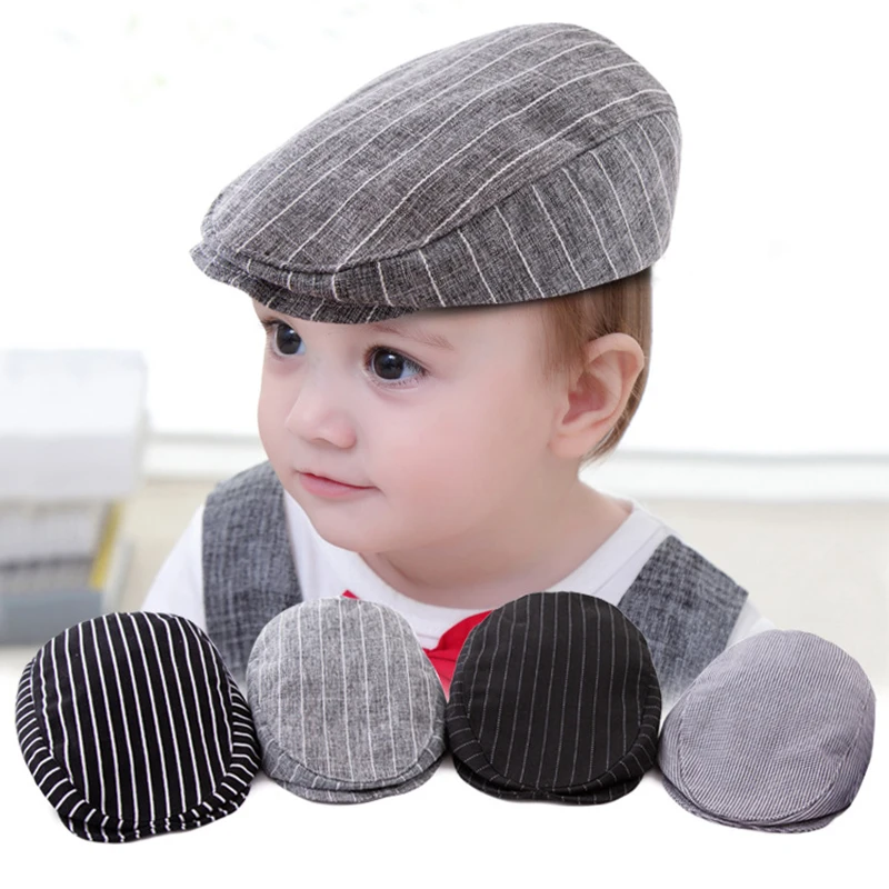 

Fashion New Spring, Summer and Autumn Baby Children's Retro Beret Baby Casual British Style Gentleman Hat