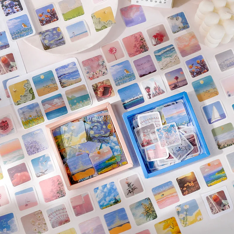

200 шт. Стикеры, фантазия, масляная живопись, Ins стиль, украшения, канцелярские принадлежности, скрапбукинг, рукоделие, стандартные аксессуары, материал