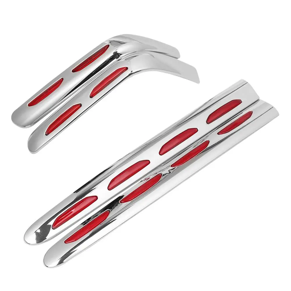 4 шт. обтекатель багажника мотоцикла планки седельная сумка задний ящик красные