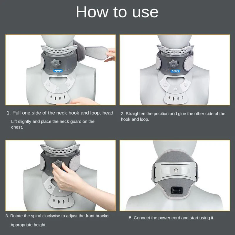 Устройство для растяжения шеи с электрическим подогревом регулируемое