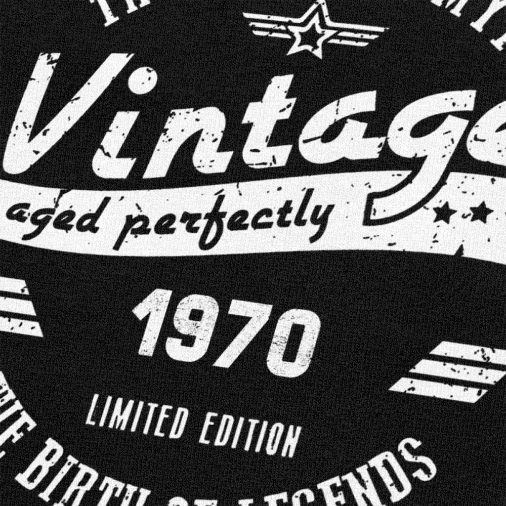 

Novelty The Birth Of Legend 1970 T Shirt for Men Short Sleeve Birthday Gift The Man The Myth Tshirt Soft Cotton Tee Top Clothing