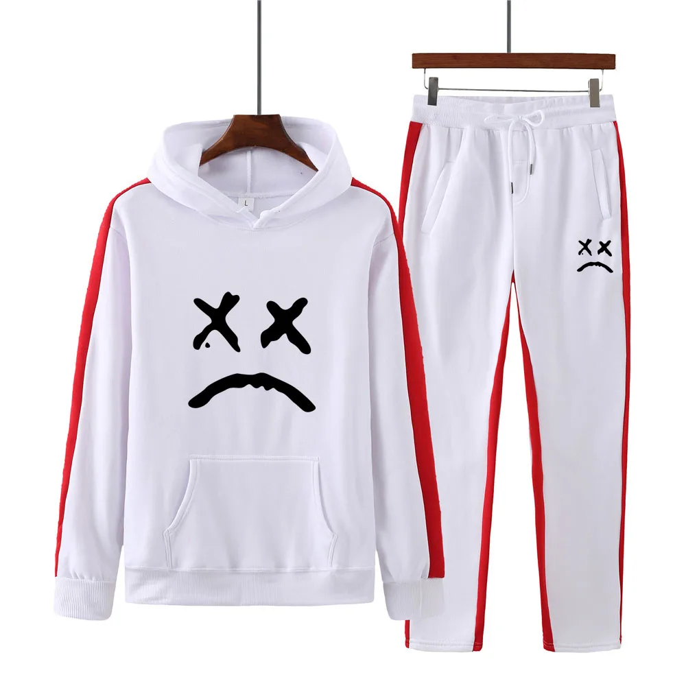 

Новинка 2021, трендовый осенне-зимний мужской и женский свитер с капюшоном, повседневный спортивный костюм с мультяшным принтом для бега на о...