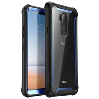 i blason for lg g7 case 6 1 inch ares full body rugged clear bumper cover with built in screen protector for lg g7 thinq 2018
