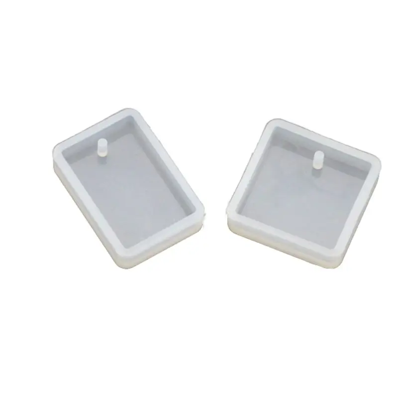

Jewelry Casting Molds Silicone Pendant Mold Resin Molds with Hanging Hole Jewelry Making DIY Craft Tools - 10 Pcs