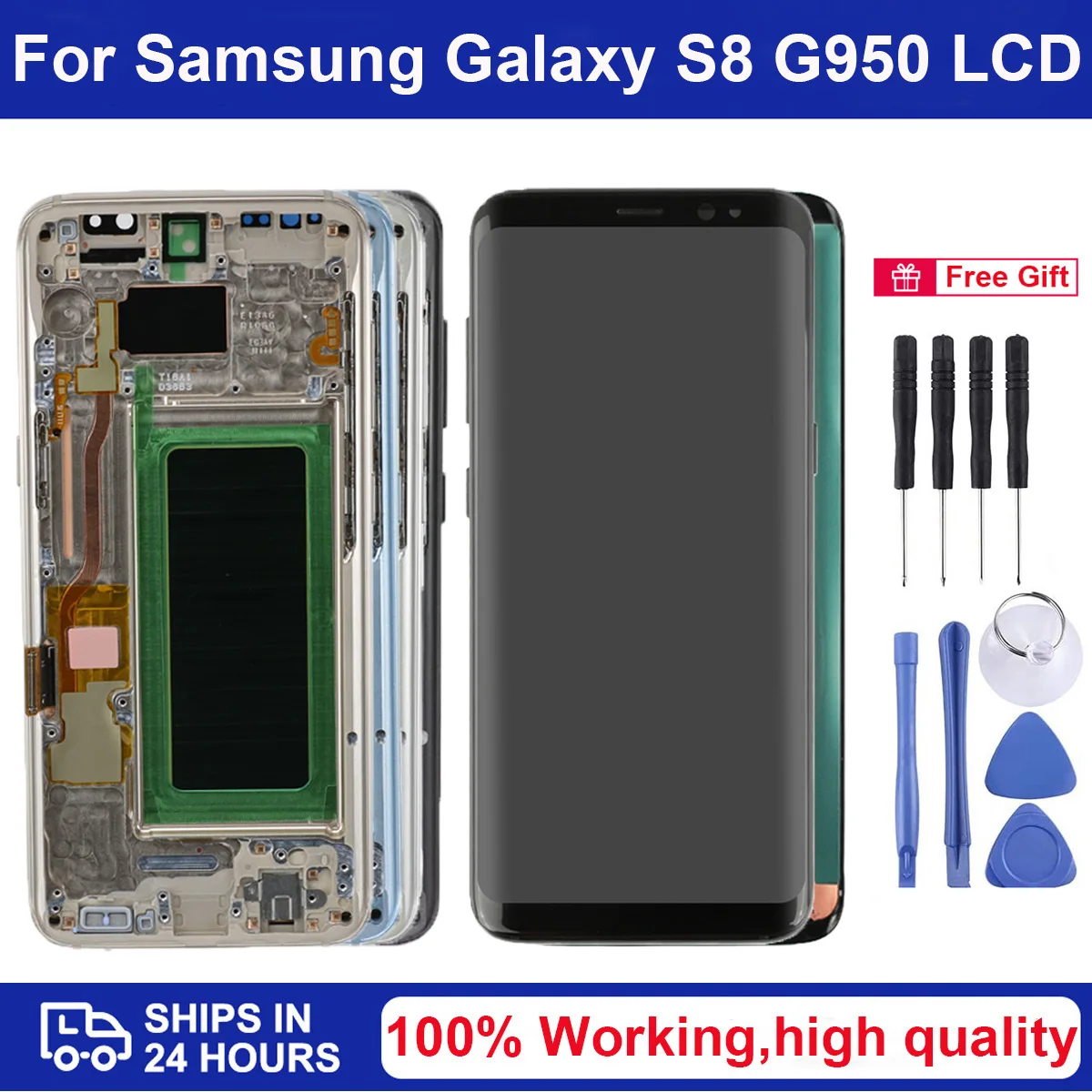 

5.8" Original g950 Display For Samsung Galaxy S8 lcd G950 SM-G950F G950U G950FD s8 LCD with Touch Screen Digitizer Assembly Part