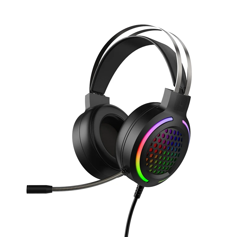 X2 игровая гарнитура 7 1 объемный звук USB 3 5 мм Проводные RGB светильник Игровые